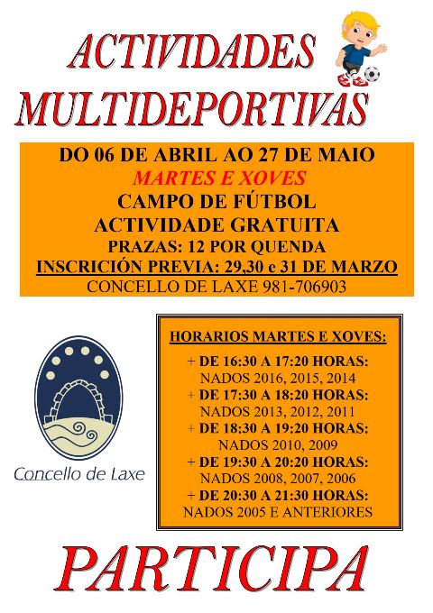 ACTIVIDADES MULTIDEPORTIVAS LAXE 